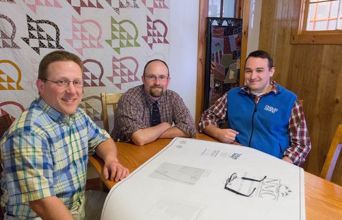 D&amp;K engineers pictured in the firm’s new Brandon office. Pictured left to right, Jon Ashley, PE, Jeremy Rathbun, PE, and Charles Johnston, EI.