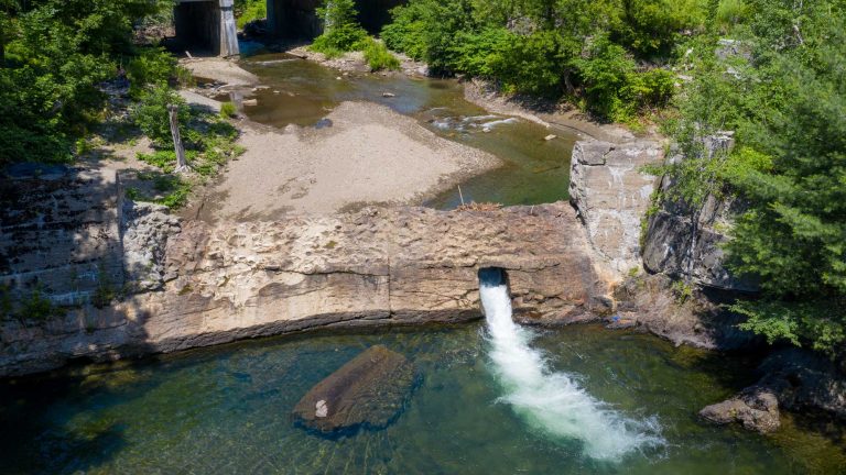 Existing conditions at the Cross Brothers Dam